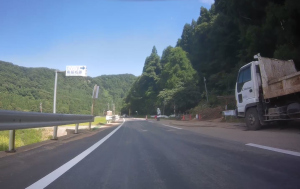 鳥越城・大雨の被害