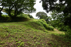 鳥越城・本丸側と腰曲輪側の分岐点